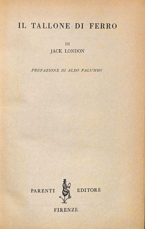 Il tallone di ferro - Jack London - copertina
