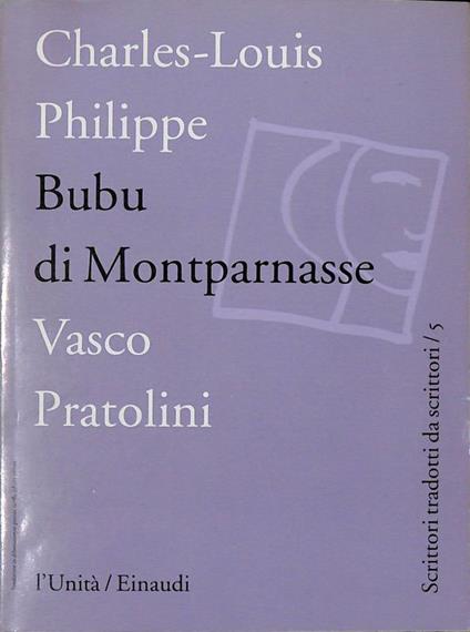 Bubu di Montparnasse - Charles-Louis Philippe - copertina