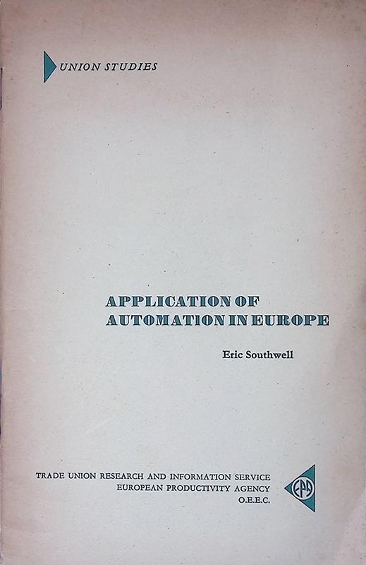 Application of automation in europe - copertina