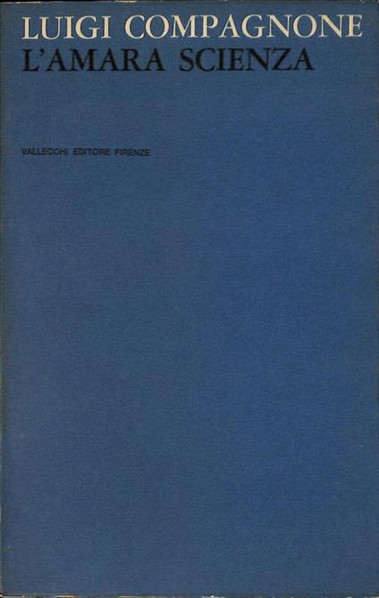 L' amara scienza - Luigi Compagnone - copertina
