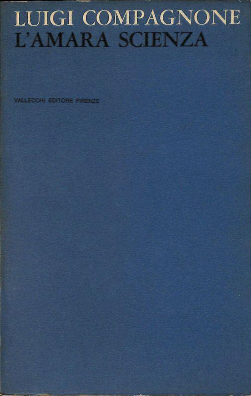 L' amara scienza - Luigi Compagnone - copertina