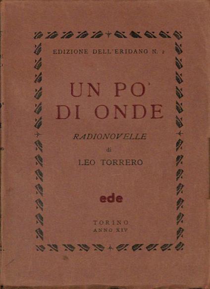 Un pò di onde. Radionovelle - Leo Torrero - copertina