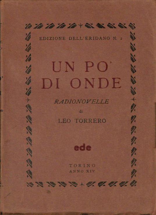 Un pò di onde. Radionovelle - Leo Torrero - copertina