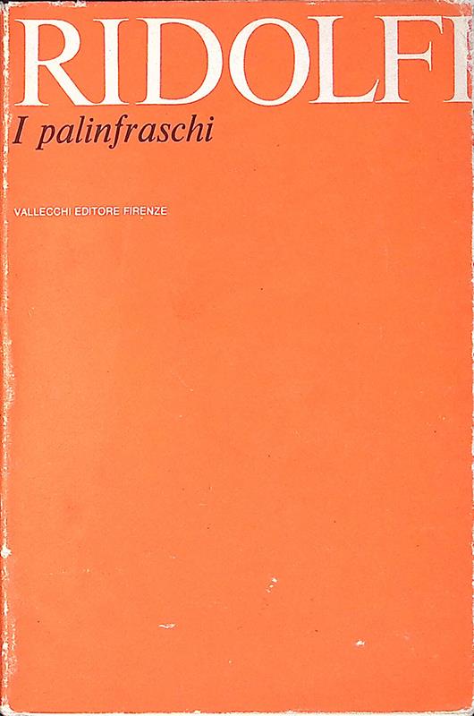 I palinfraschi - Roberto Ridolfi - copertina