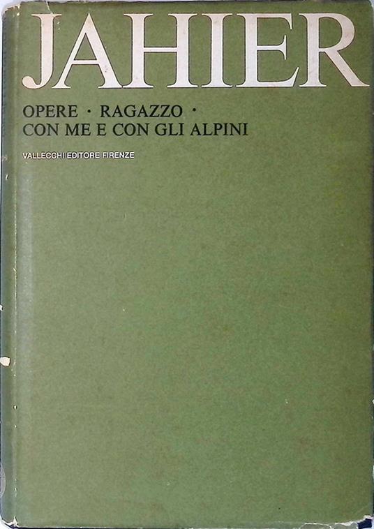 Ragazzo - Con me e con gli alpini - Piero Jahier - copertina