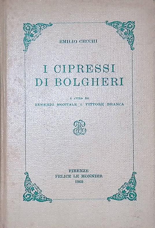 I cipressi di Bolghieri - copertina