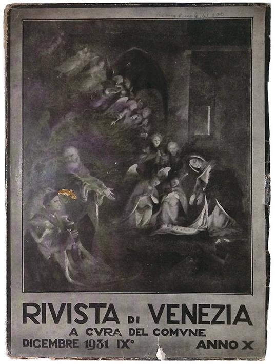 Rivista di Venezia. Dicembre 1931, n. IX anno X - copertina