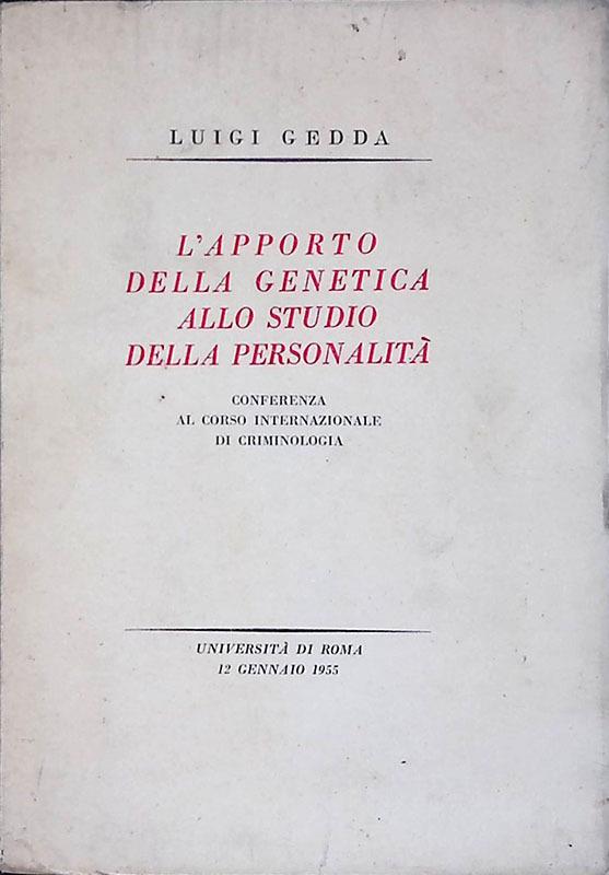 L' apporto della genetica allo studio della personalità