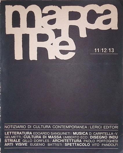 MarcaTre n.11-12-13. Febbraio-marzo-aprile 1965 - copertina