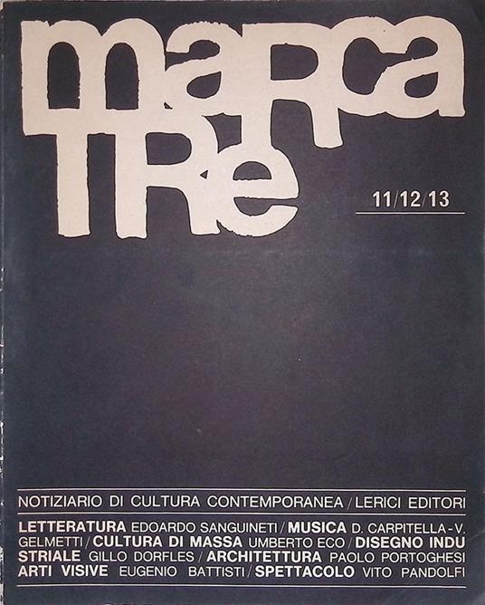 MarcaTre n.11-12-13. Febbraio-marzo-aprile 1965 - copertina