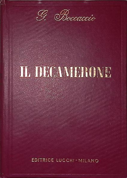 Il decamerone - copertina