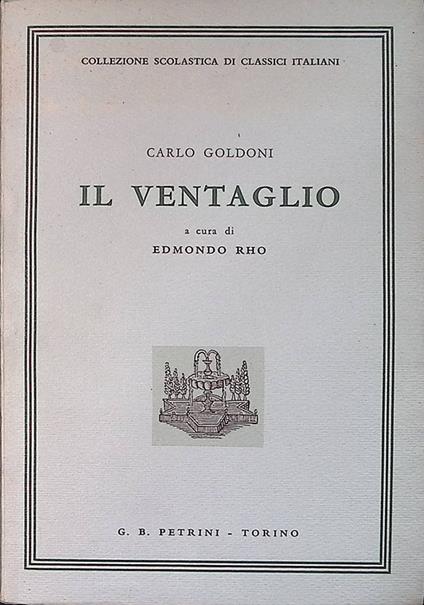 Il ventaglio - Carlo Goldoni - copertina