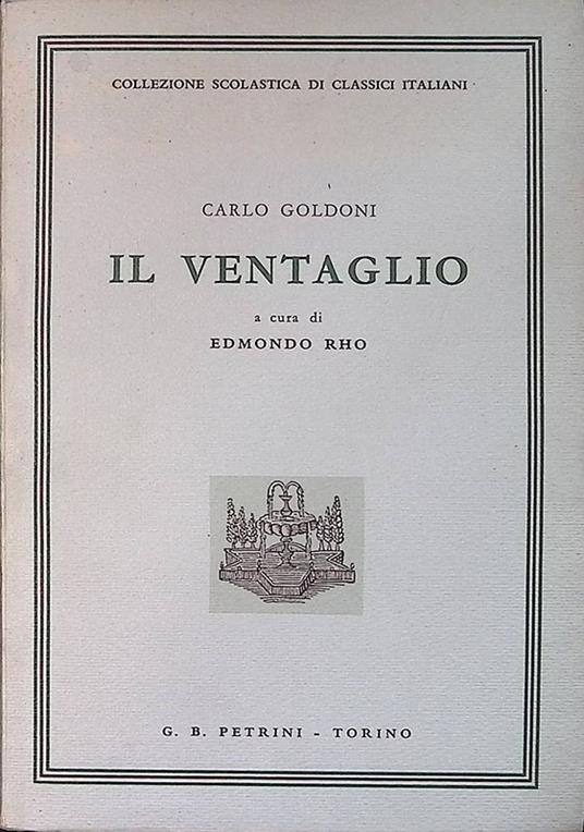 Il ventaglio - Carlo Goldoni - copertina