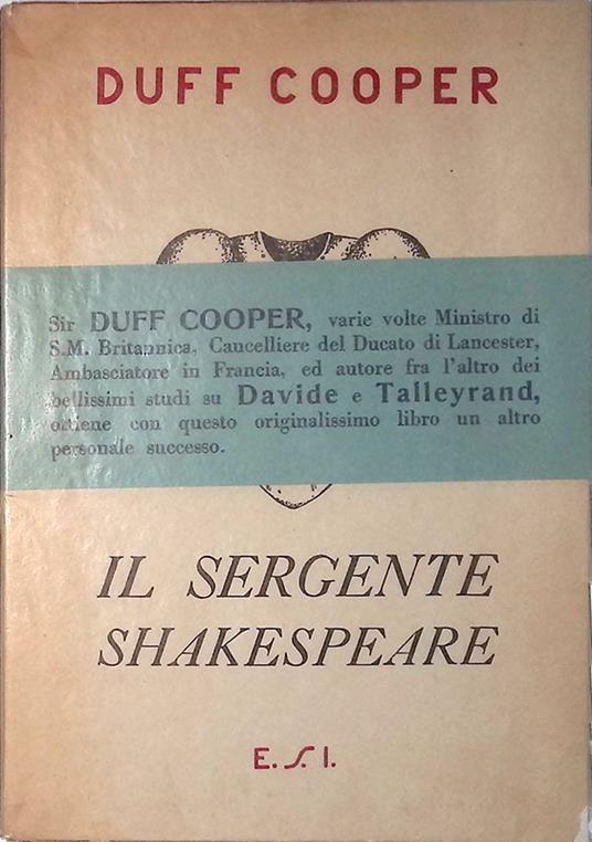 Il sergente Shakespeare - Duff Cooper - copertina