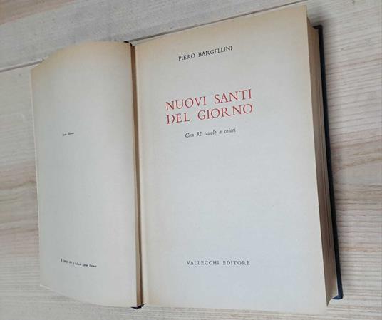 Nuovi santi del giorno - Piero Bargellini - copertina