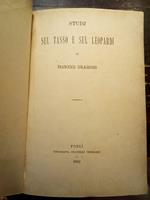 Studi sul Tasso e sul Leopardi