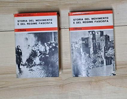 Storia del movimento e del regime fascista 2 vol - Enzo Santarelli - copertina