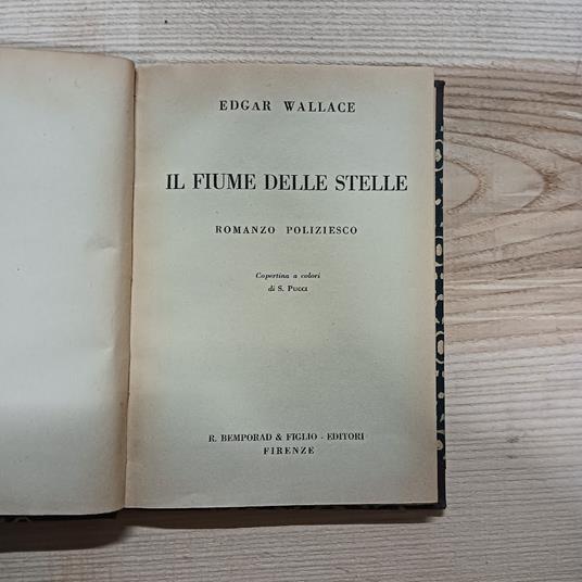 Il fiume delle stelle - Edgar Wallace - copertina
