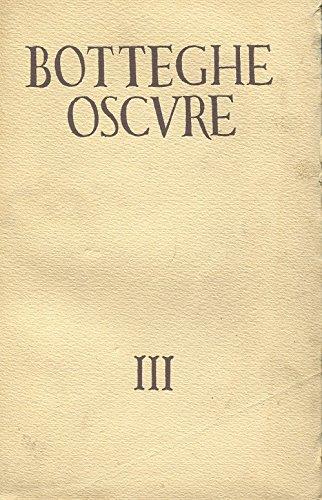 BOTTEGHE OSCURE III, rivista diretta da MARGUERITE CAETANI, 1949 - copertina