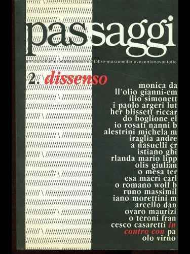 Editoriale Passaggi n.2/1998 - Dissenso - copertina