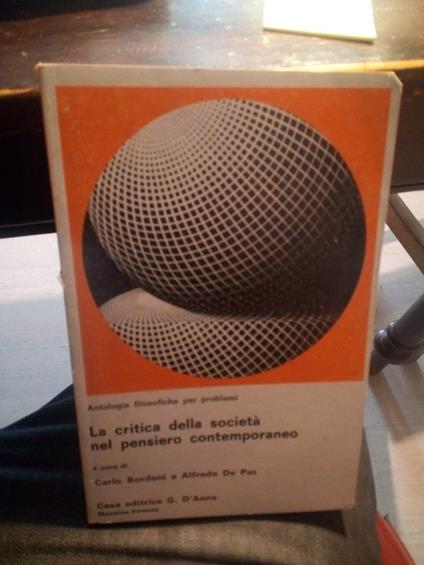 La critica della società nel pensiero contemporaneo - copertina