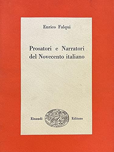 Prosatori e narratori del Novecento italiano - Enrico Falqui - copertina