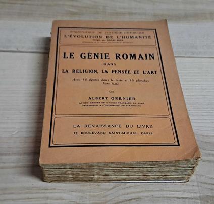 Le Génie Romain dans la religion, la pensée et l'art - Albert Grenier - copertina
