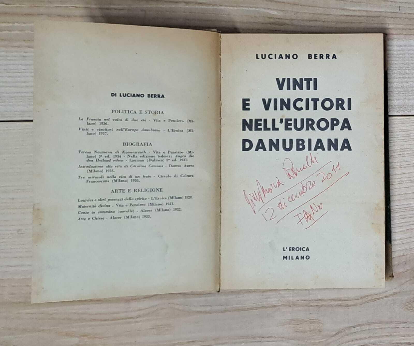 Vinti E Vincitori Nell'Europa Danubiana