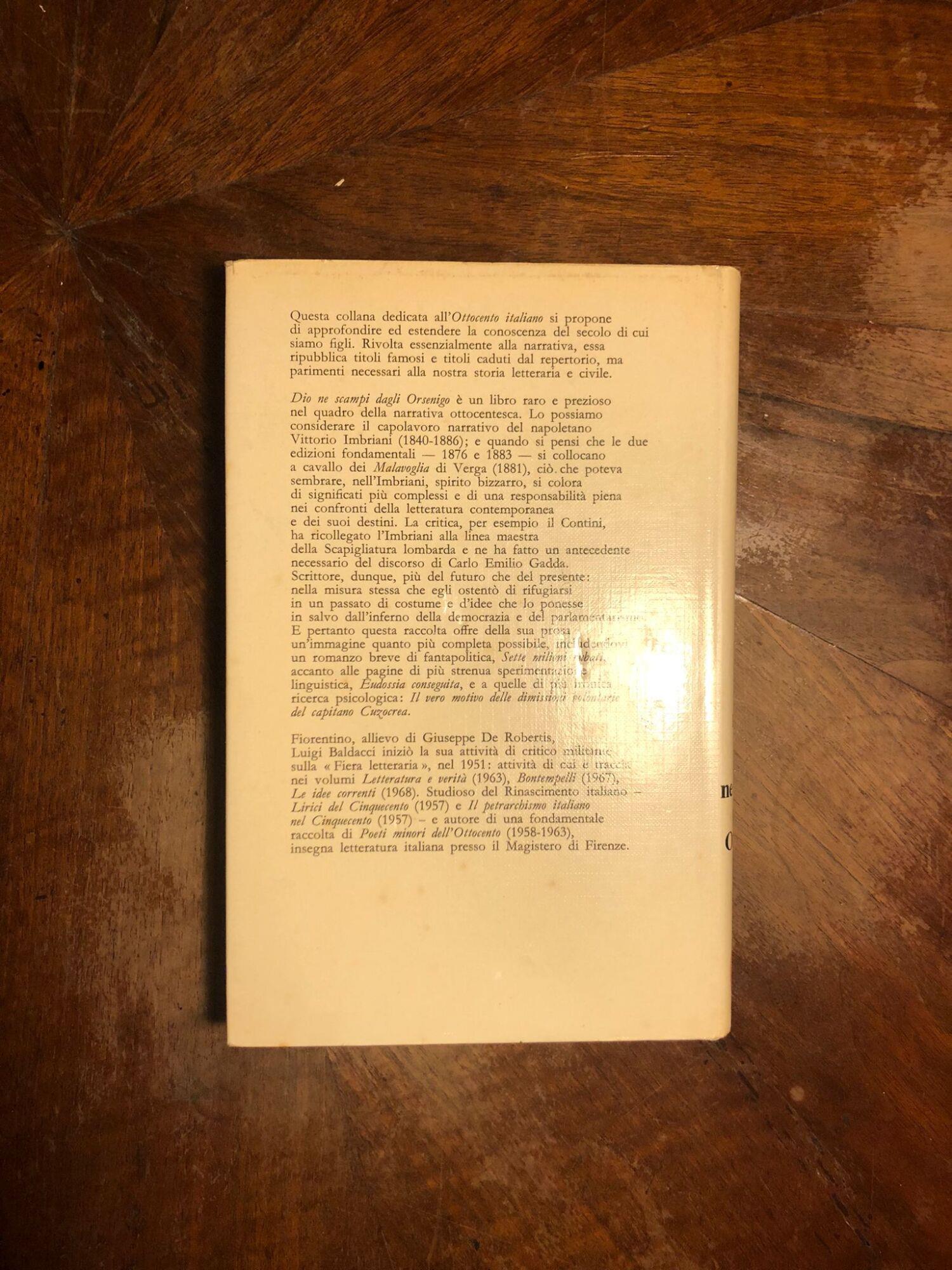 Dio ne scampi dagli Orsenigo