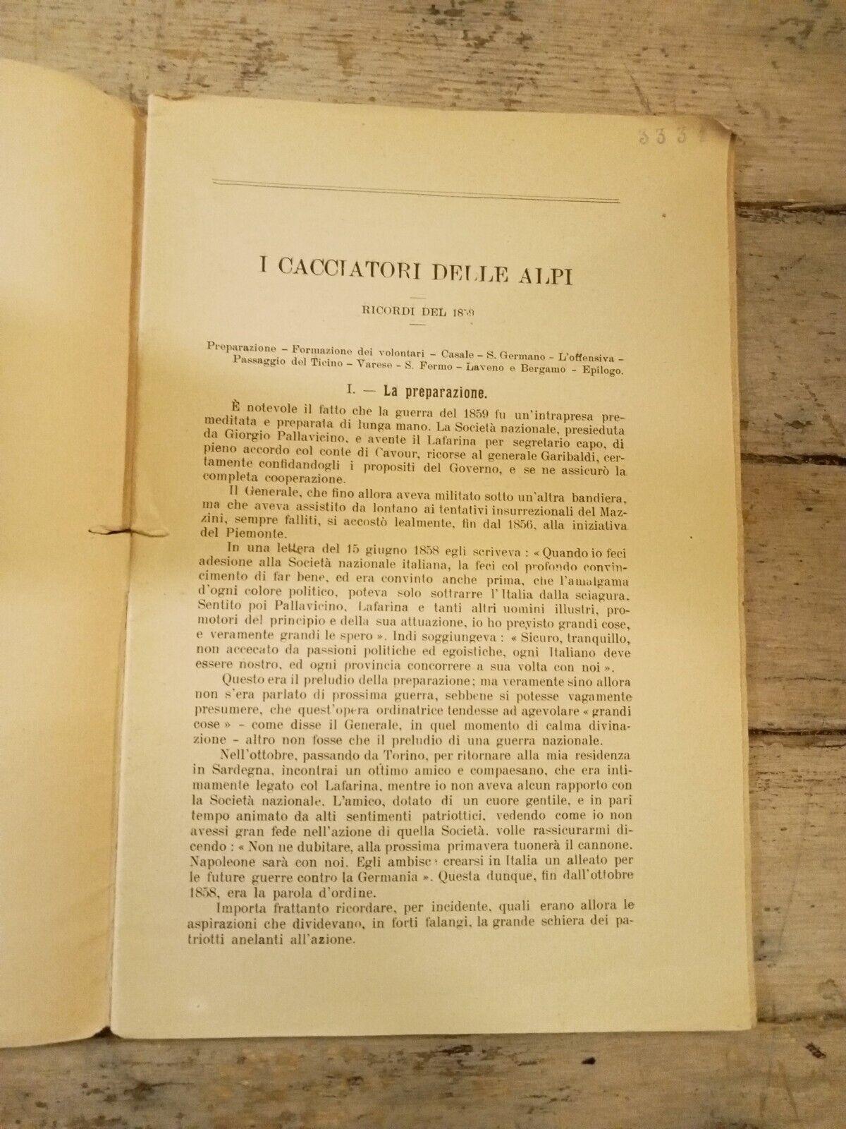 I cacciatori delle alpi - Ricordi del 1859