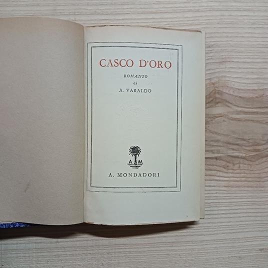 Il casco d'oro - Alessandro Varaldo - copertina