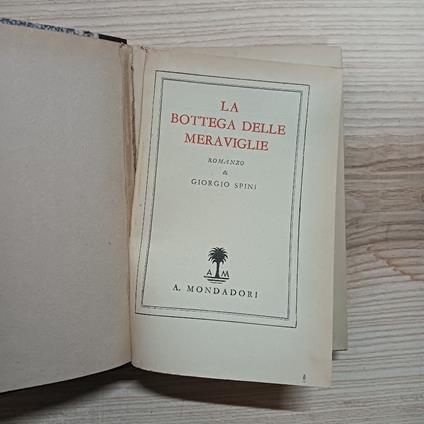 La bottega delle meraviglie - Giorgio Spini - copertina