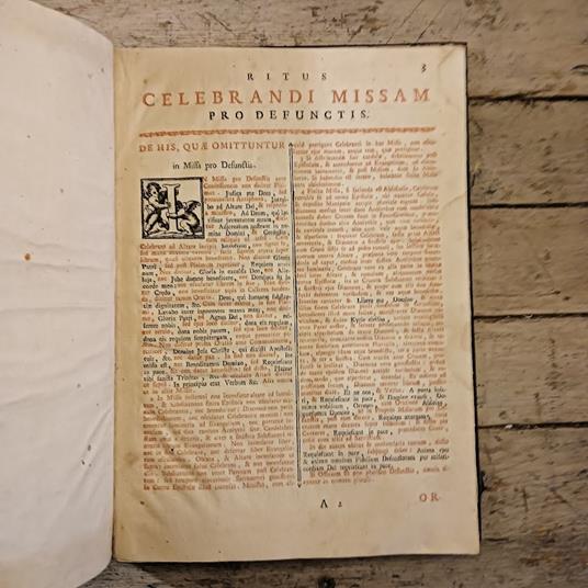Ritus celebrandi missam pro defunti (messale in latino) - copertina