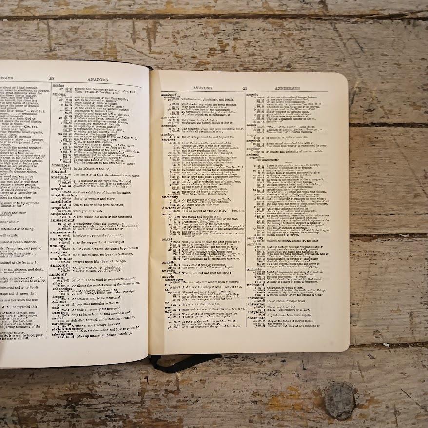 A Complete Concordance to Science and Health with Key to the Scriptures together with an index to the marginal headings and a list of the sccriptural quotations contained therein