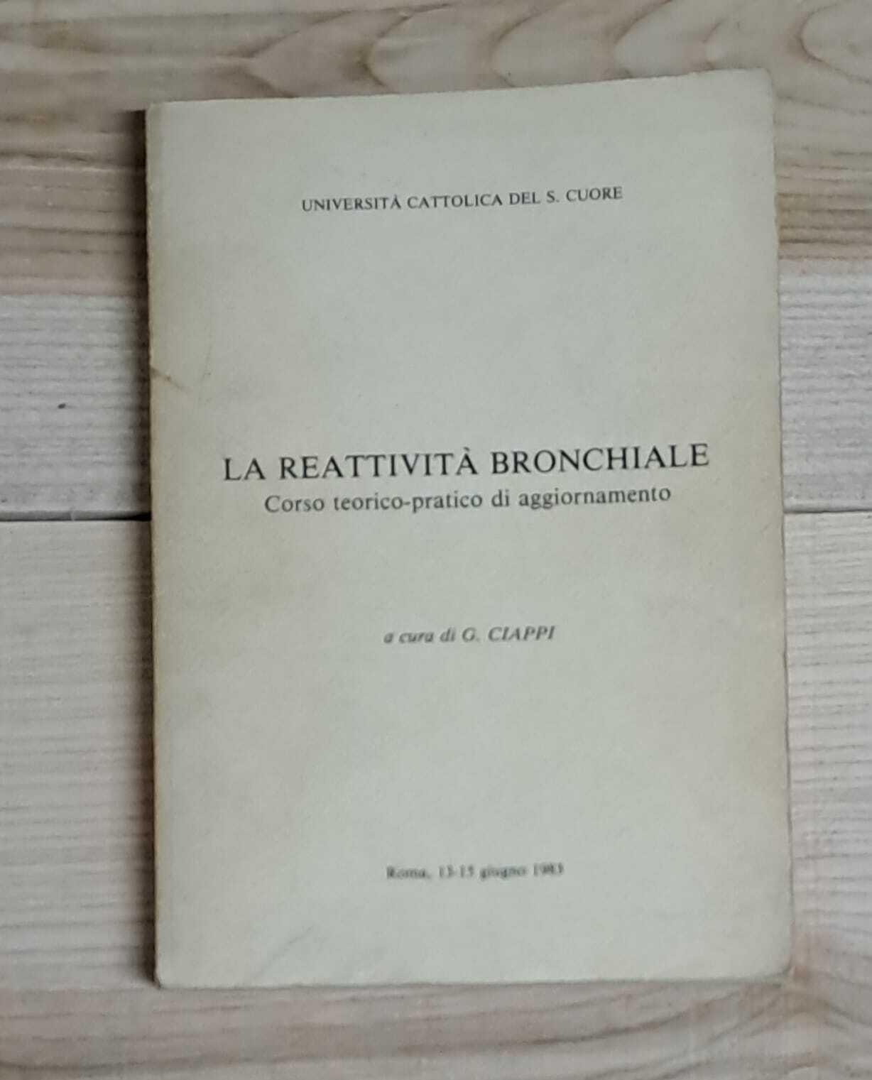 La reattività bronchiale - Corso teorico-pratico di aggiornamento