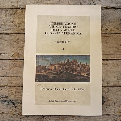 Celebrazione VII centenario della morte di Santa Sperandia - copertina