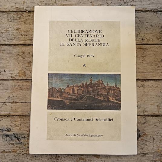 Celebrazione VII centenario della morte di Santa Sperandia - copertina