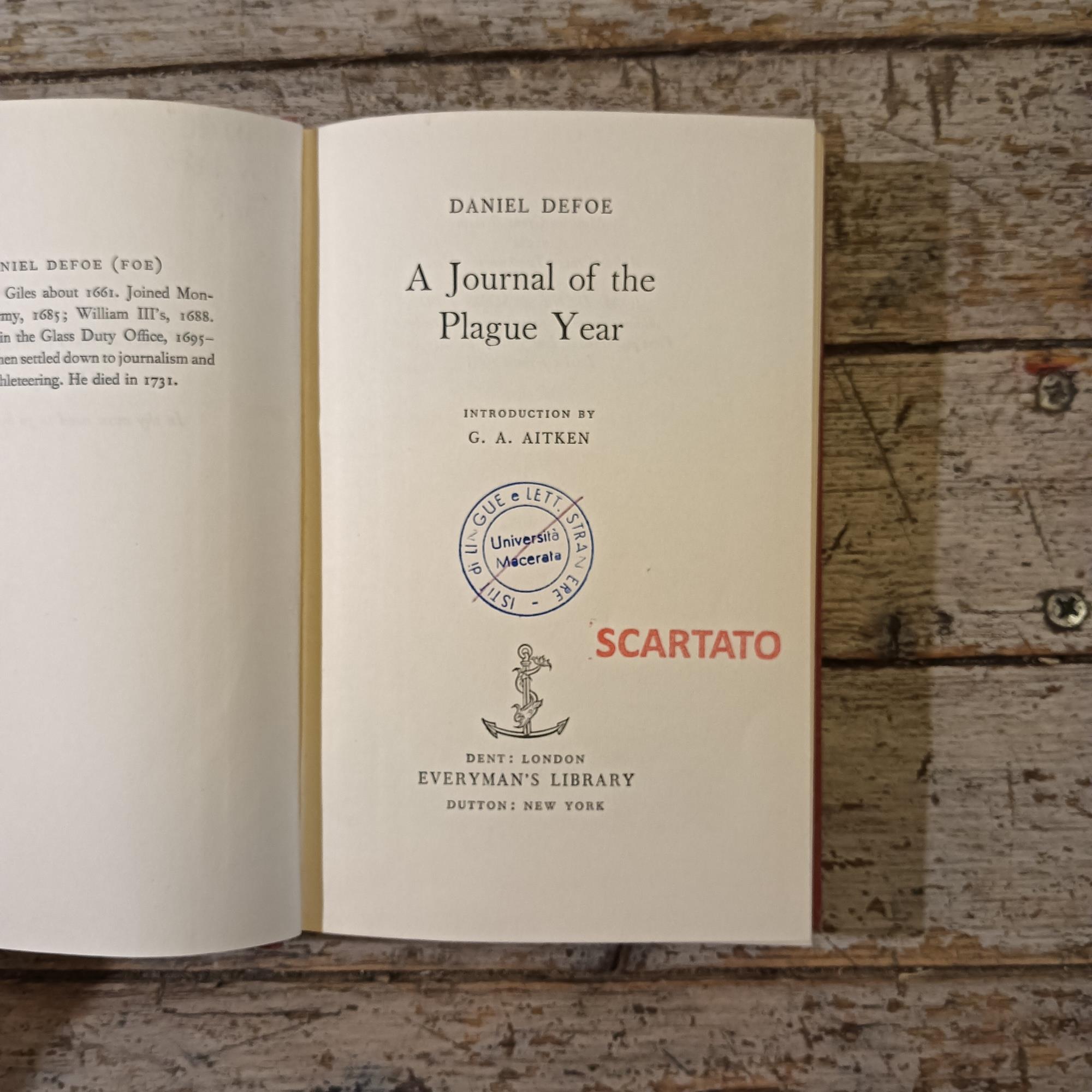 A Journal of the Plague Year
