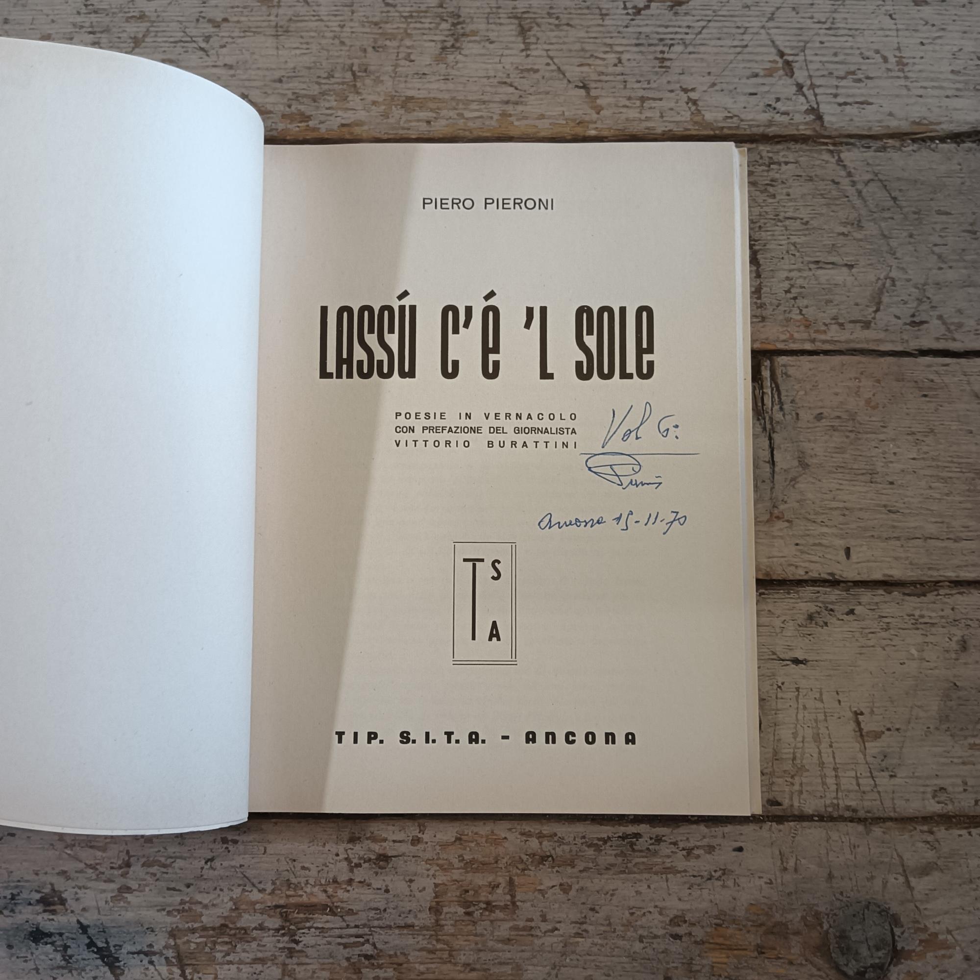 Lassù c'è 'l sole. Poesie in vernacolo