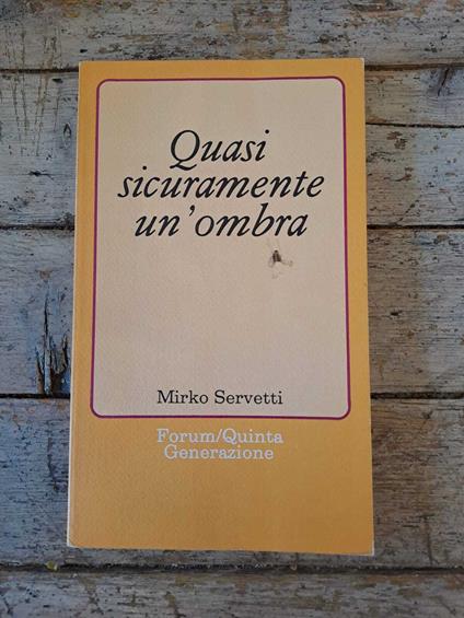 Quasi sicuramente un'ombra - copertina