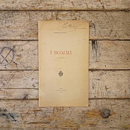 I sommi - Corrado Zacchetti - copertina