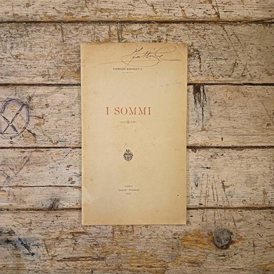 I sommi - Corrado Zacchetti - copertina