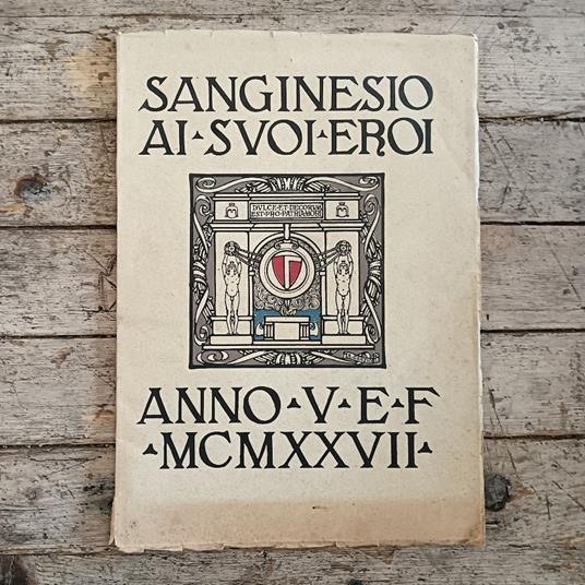 Sanginesio ai suoi eroi - copertina