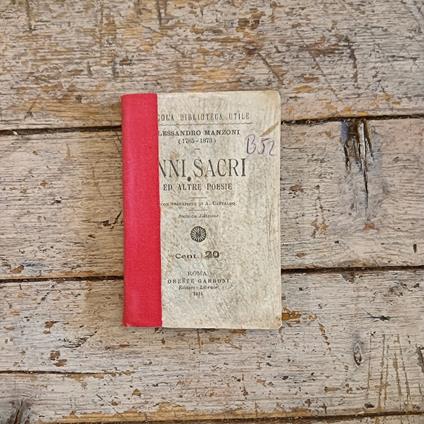 Inni sacri ed altre poesie - Alessandro Manzoni - copertina
