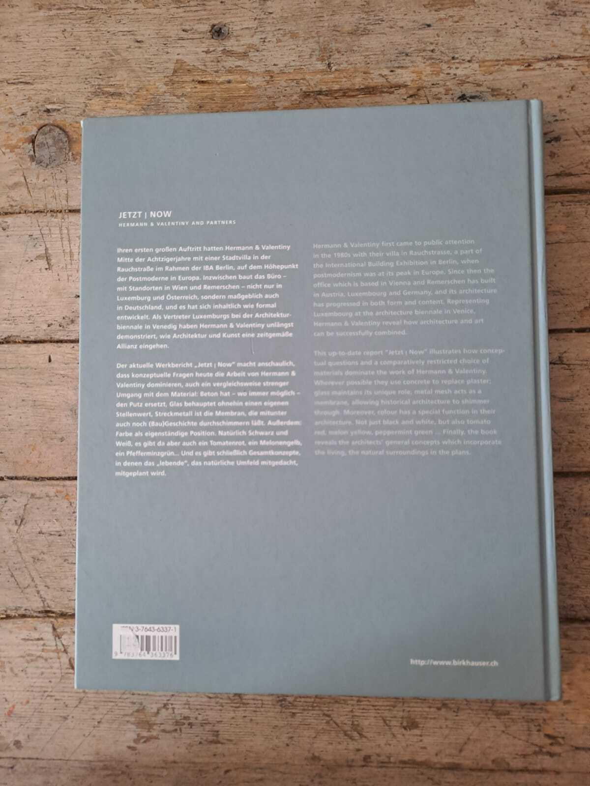 Jetzt now. Hermann & Valentiny and partners