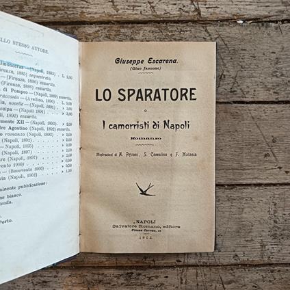 Lo sparatore o I camorristi di Napoli - copertina