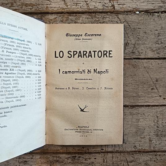 Lo sparatore o I camorristi di Napoli - copertina