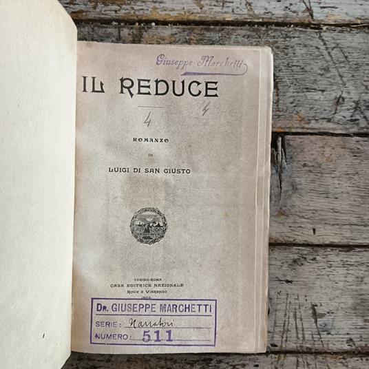 Il reduce - Luigi di San Giusto - copertina
