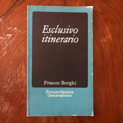 Esclusivo itinerario - copertina