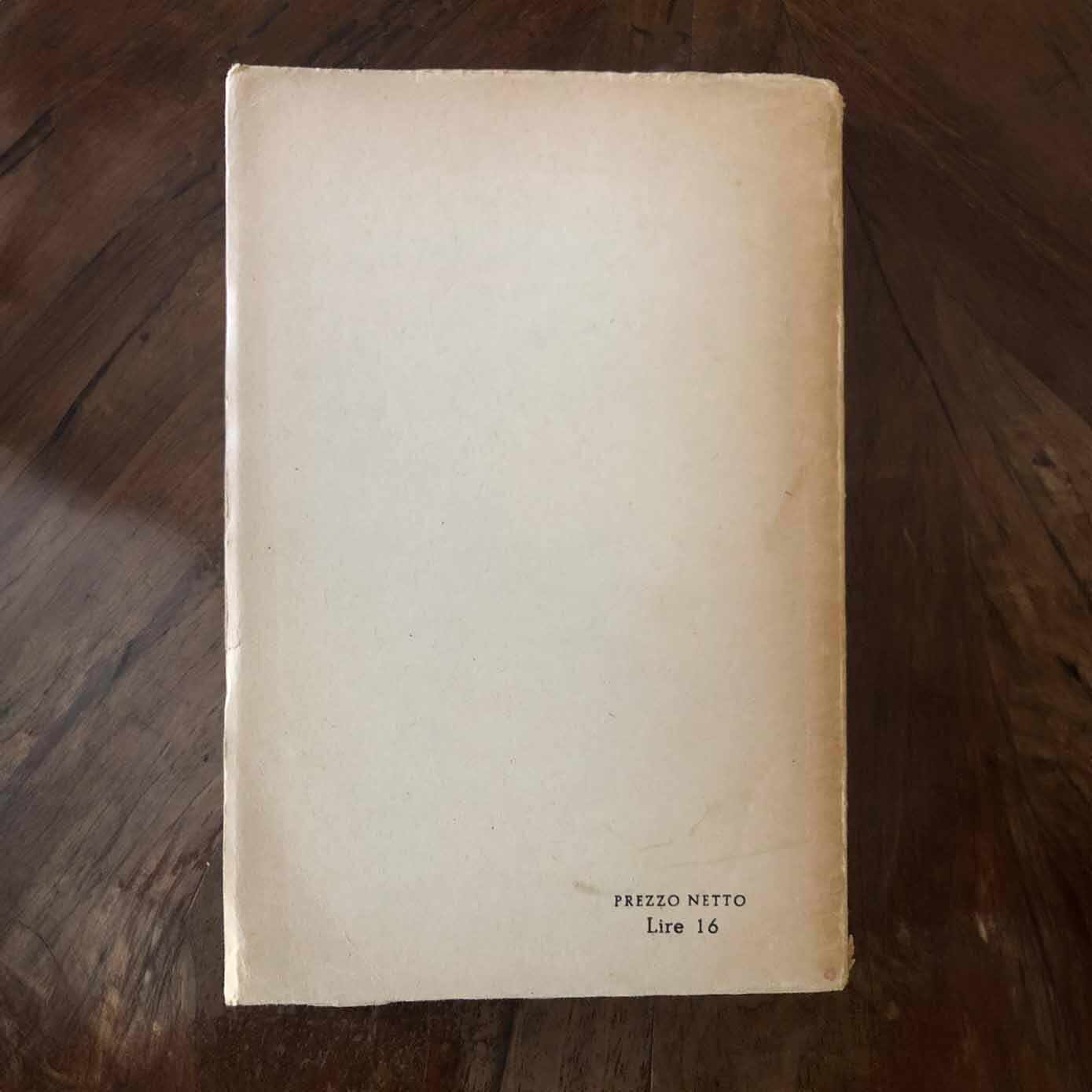 Vita d'un uomo II Sentimento del tempo 1919-1935